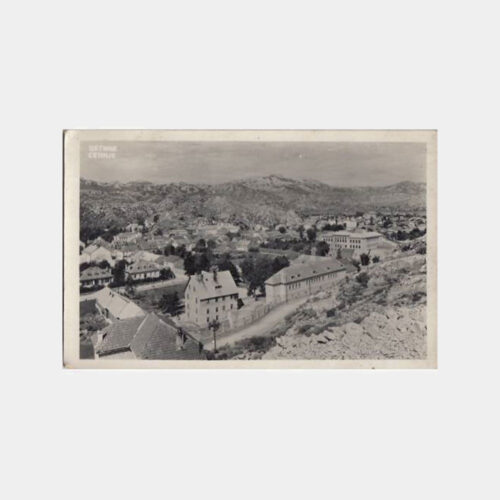 1930 Karadağ Cetinje Şehir Konulu Kartpostal