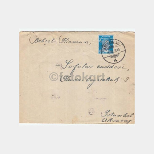 Türk Posta Tarihi Konulu Zarf - Kastamonu
