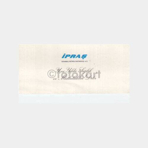 1970 Kocaeli İpraş Petrol Rafineri Tebrik Kartı - Görsel 2
