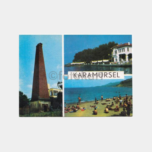 1975 Kocaeli Karamürsel Görünüş -Mensucat Konulu- Kartpostal