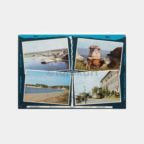 1975 Kocaeli Kandıra 4 Değişik Görünüş Kartpostal