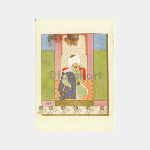Osmanlı Minyatür Konulu Tebrik Kartı - Sultan I. Mehmed