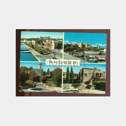 1963 Bornova Posta Damgalı Rodos Kartpostal