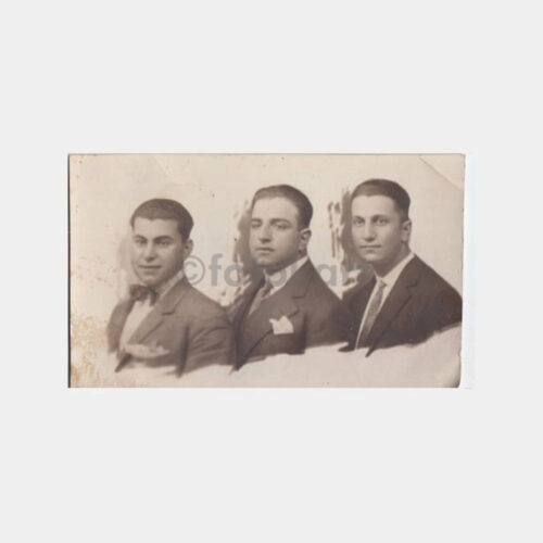 1928 Üç Bay Portre Konulu Stüdyo Fotoğraf