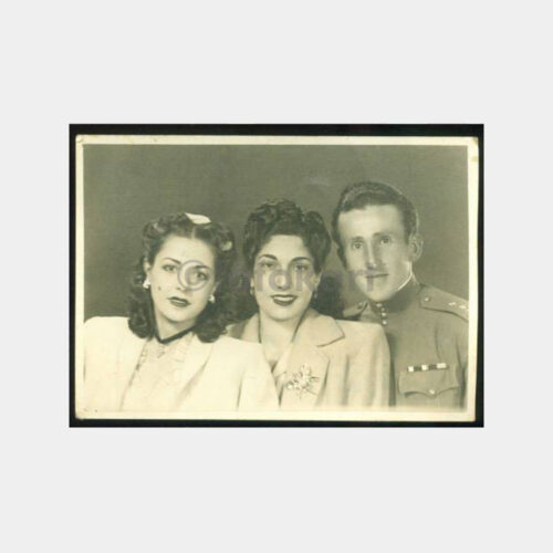1940 Subay Ailesi Stüdyo Fotoğraf