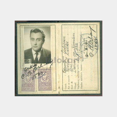 1952 Denizci Subay Eski Kimlik Kartı