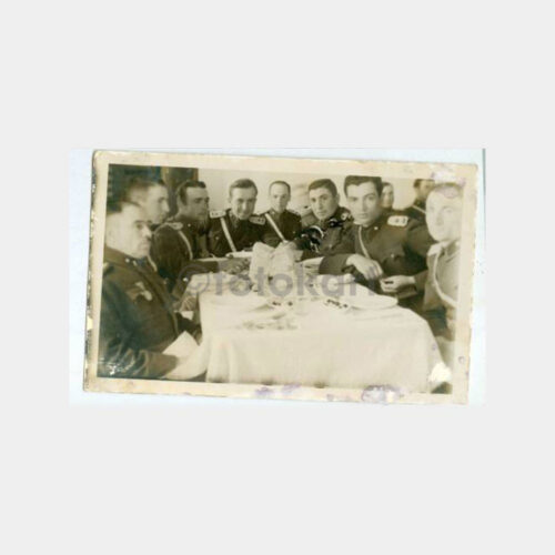 1940 Subaylar Yemek Ziyafet Görünüş Fotoğraf