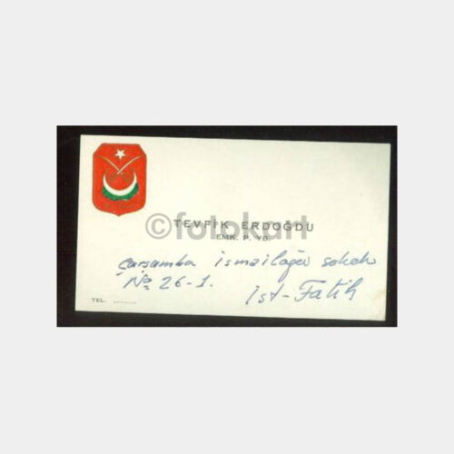 1964 Emekli Subaylar Amblemli T. Erdoğdu Kartı