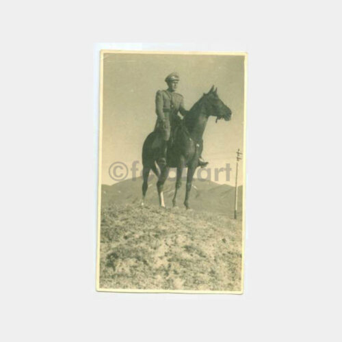 1935 At Üzerinde Süvari Subay Görünüş Fotoğraf
