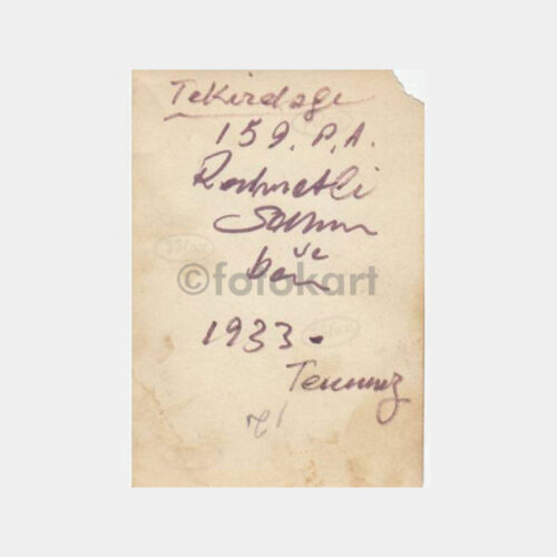 1933 Tekirdağ 159 Alay Makineli Tüfeği 2 Adet Fotoğraf - Görsel 3