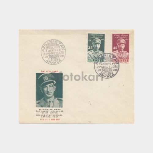 1957 Afgan Kralı Ziyareti -1.9.1957 Tarihli- FDC