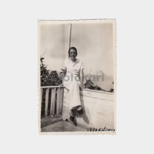 1936 Kalamış Köşk Ailesi Konulu 2 Adet Fotoğraf - Görsel 2