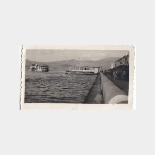 1940 Alsancak Vapur İskelesi Konulu Tebrik Fotoğraf