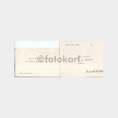1970 Anadolu Kulübü Büyükada ve Ankara 4 Adet Tebrik Kartı - Görsel 3