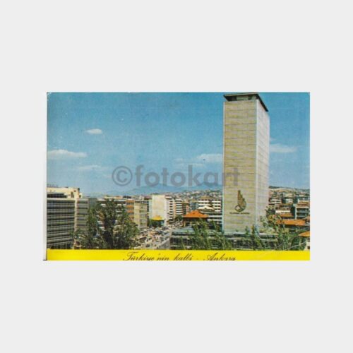 1978 Ankara Ziraat Bankası Binası Görünüş Kartpostal