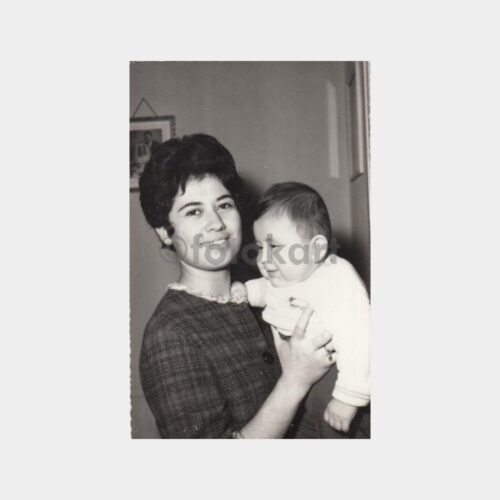 1970 Ankara Foto Ressam - Anne Bebek Konulu Fotoğraf