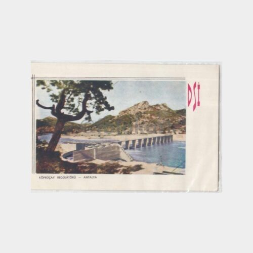 DSİ Antalya Köprüçay Regülatörü Konulu Kartpostal