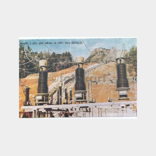 1990 Antalya Kovada 2 HES Görünüş Kartpostal