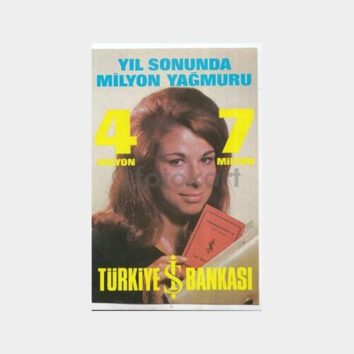 1968 T. İş Bankası İkramiye Konulu Kartpostal