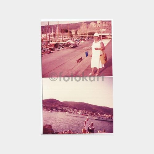 1990 Bodrum Konulu 2 Adet Fotoğraf