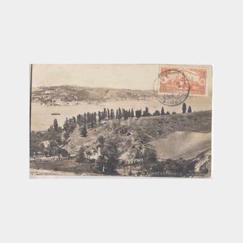 1916 Boğaziçi Beylerbeyi - Posta Damgalı Kartpostal