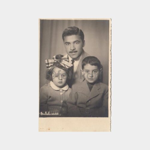 1940 Foto Sabah Stüdyo - Baba Çocuklar Konulu Fotoğraf