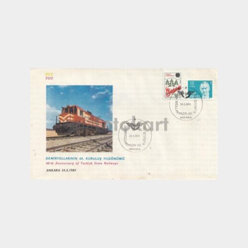 1984 Demiryollarımız 60 Kuruluş Yılı FDC