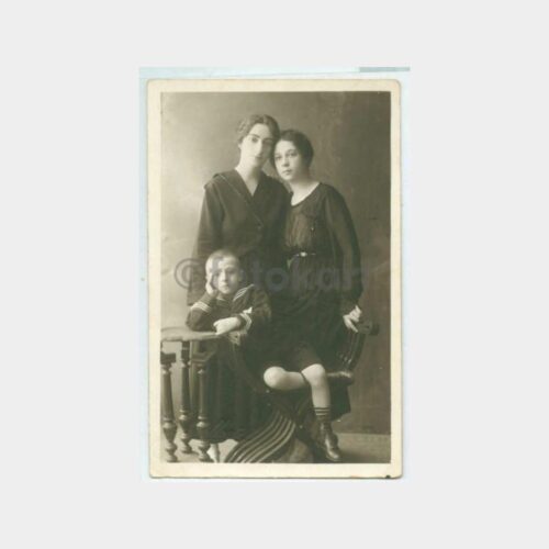 1928 Genç Kızlar Denizci Çocuk Stüdyo Fotoğraf