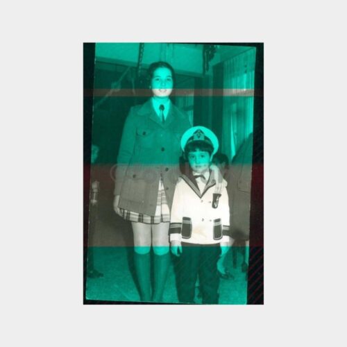 1970 Denizci Çocuk Ablası ile Fotoğraf