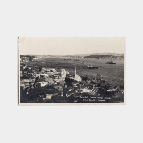 1939 Dolmabahçe Civarı Konulu Kartpostal
