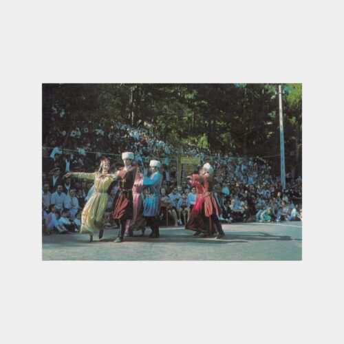 1977 Kafkas Kars Kazaska Folklor Grubu Kartpostal
