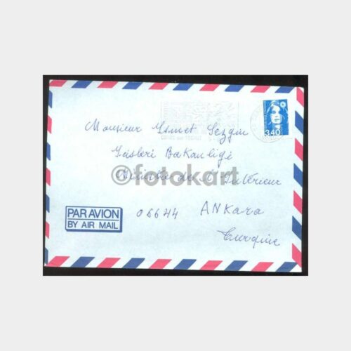 1993 Fransa Pullu Zarf