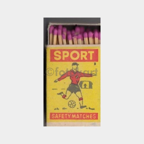 1960 Spor Futbolcu Konulu Yabancı Kibrit Kutusu