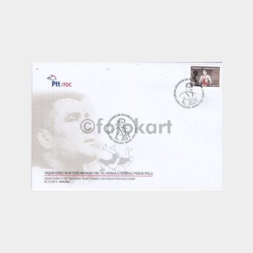 2013 Güreşçi Yaşar Doğu Doğumu 100 Yıl Konulu Fdc