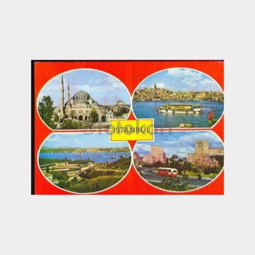 İstanbul Tarihi 4 Görünüş Kartpostal