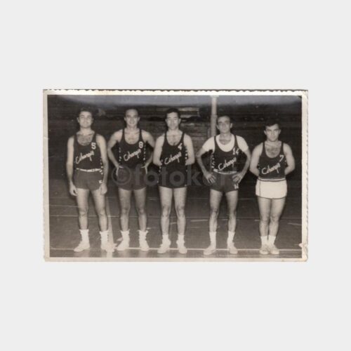 1960 İstanbul Cihangir Basketbol Kulübü 2 Adet Fotoğraf