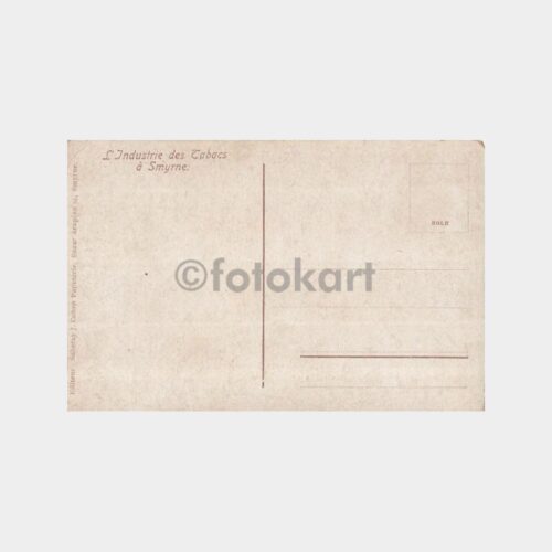 1900 İzmir Tütün İşçileri Konulu Kartpostal - Görsel 2