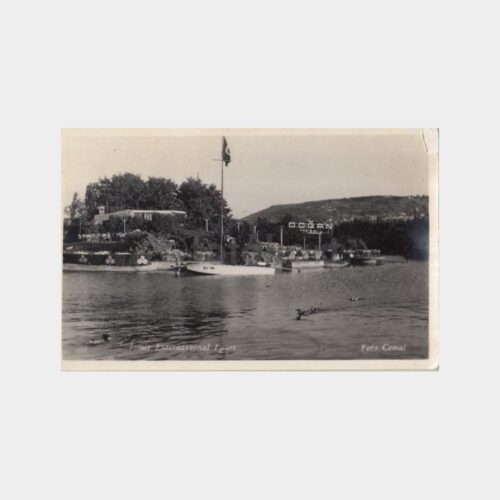 1940 İzmir Enternasyonal Fuarı Havuzu Kartpostal