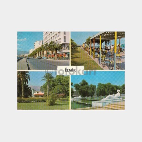 1975 İzmir 4 Görünüş Kartpostal