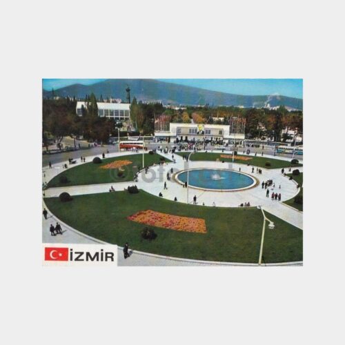1975 İzmir Fuar Kapısı Görünüş Kartpostal