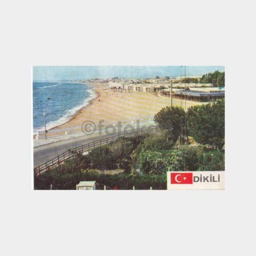 1970 İzmir Dikili Konulu Kartpostal