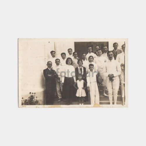 1940 İzmir 19 Mayıs Eskrim Spor Konulu Fotoğrafı