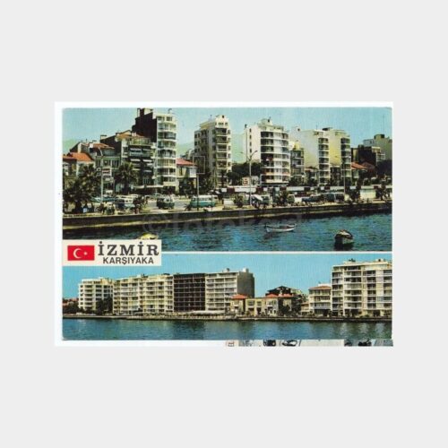 1975 İzmir Karşıyaka 2 Görünüş Kartpostal