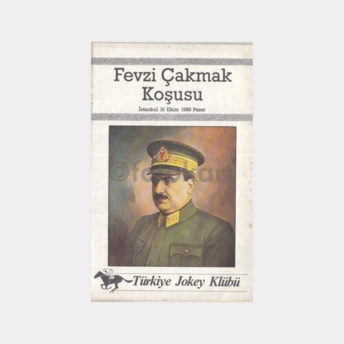 1988 Jokey Kulübü Fevzi Çakmak Koşusu Programı