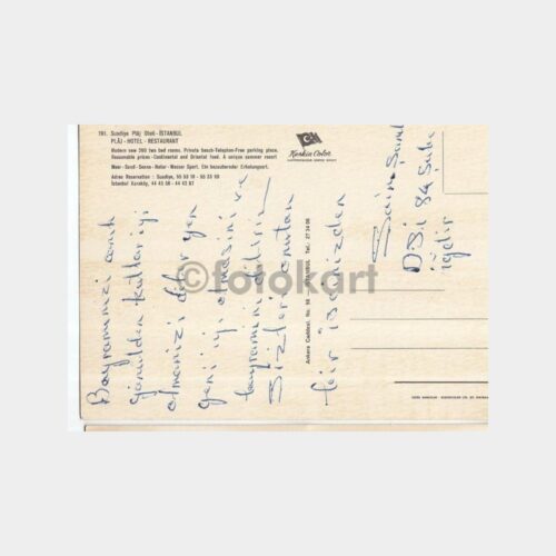 1968 Kadıköy Suadiye Plaj Oteli Görünüş Kartpostal - Görsel 2