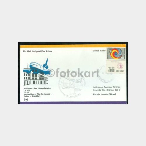 1979 Lufthansa İlk Uçuş FDC - Uruguay