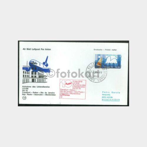 1979 Lufthansa İlk Uçuş FDC - Brezilya
