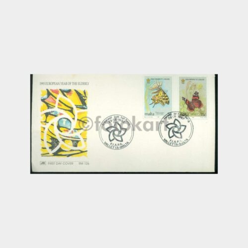 1993 Malta - Kelebekler Konulu Pul FDC