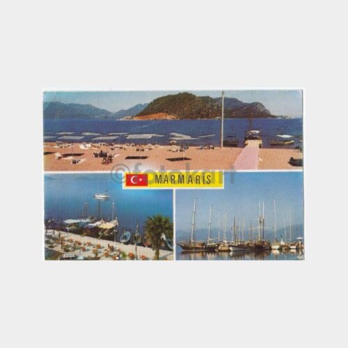 1978 Marmaris Sahili Görünüş Kartpostal