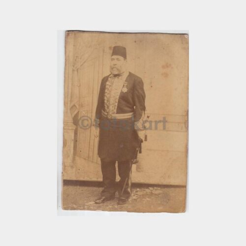 1900 Osmanlı Paşası Konulu Kabinet Fotoğraf
